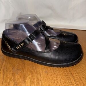 Orthaheel by Vionic Mary Jane Flats Myla Brown Faux Leather‎ Casual Comfort 7.5